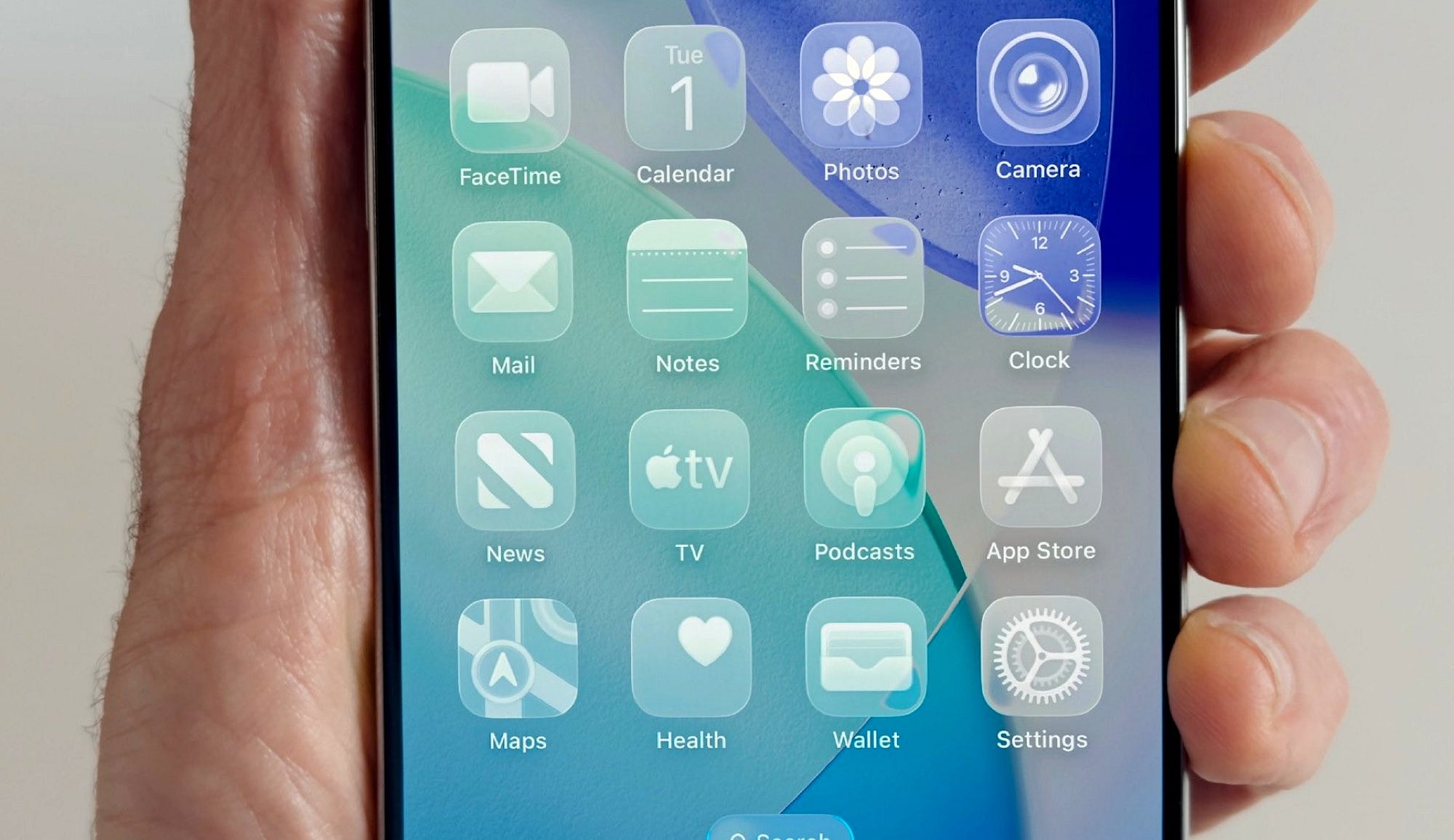 iOS 26 Hero Image showing the new Liquid Glass interface